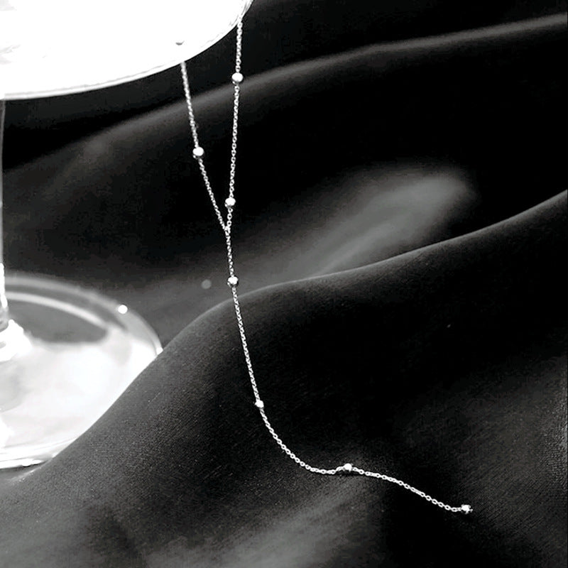 Handmade Round Ball Beads Long Chain Necklaces