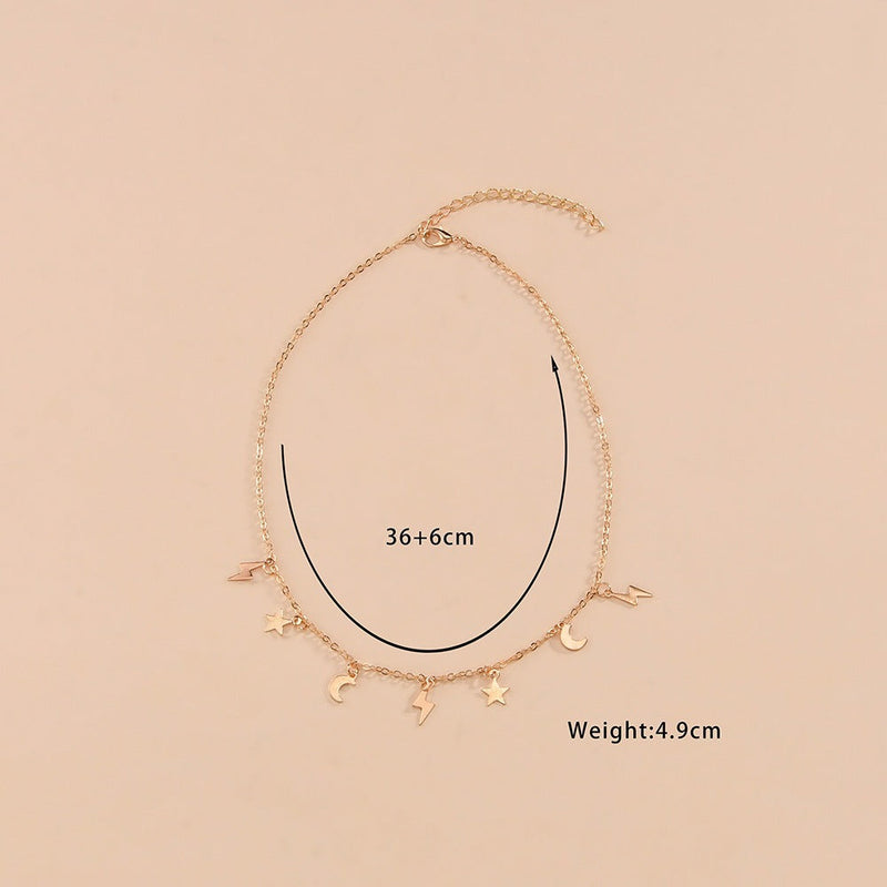 Moon Star Charms Necklace