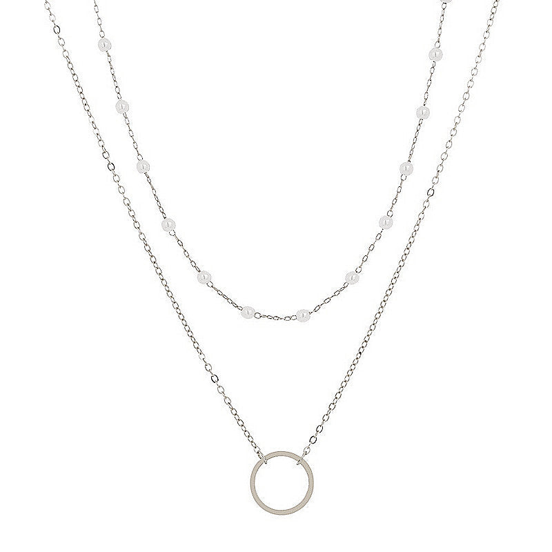 Bohemian Multilayer Pearl Chain Necklace