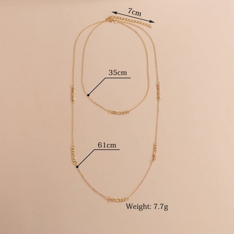 Classic Cable Chain Thin Ladies Necklace