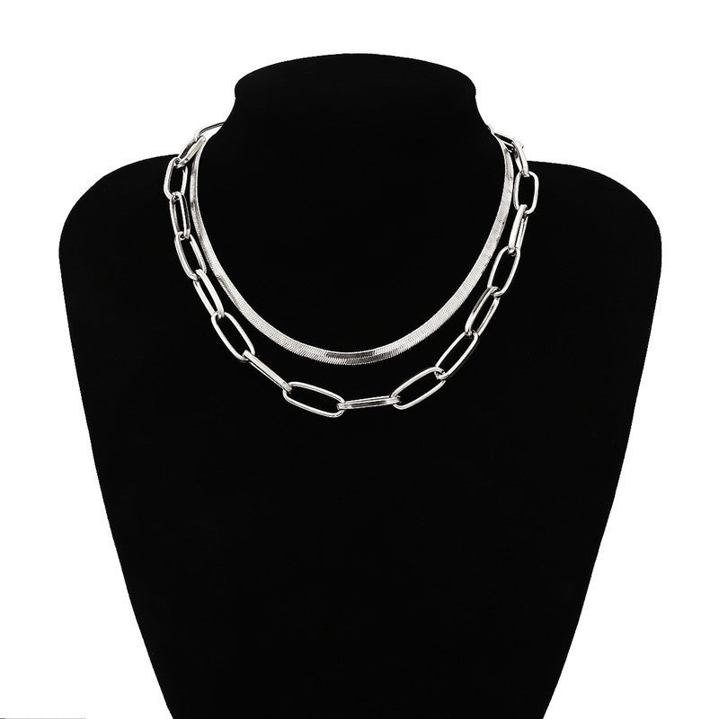 Double Layer Snake Chain Necklace