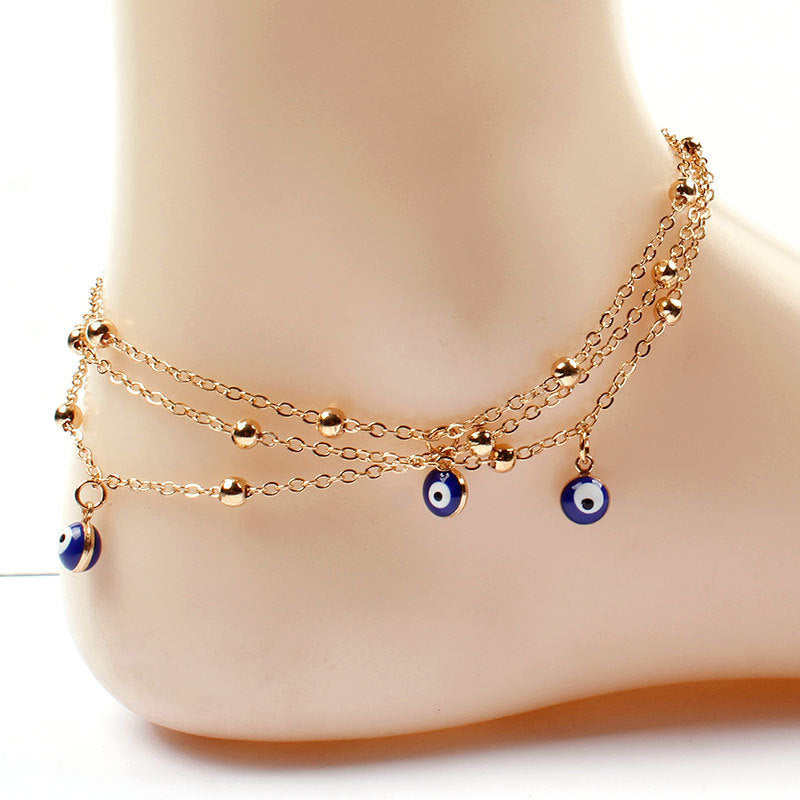 Blue Turkish Bohemian Summer Pendant Foot Jewelry