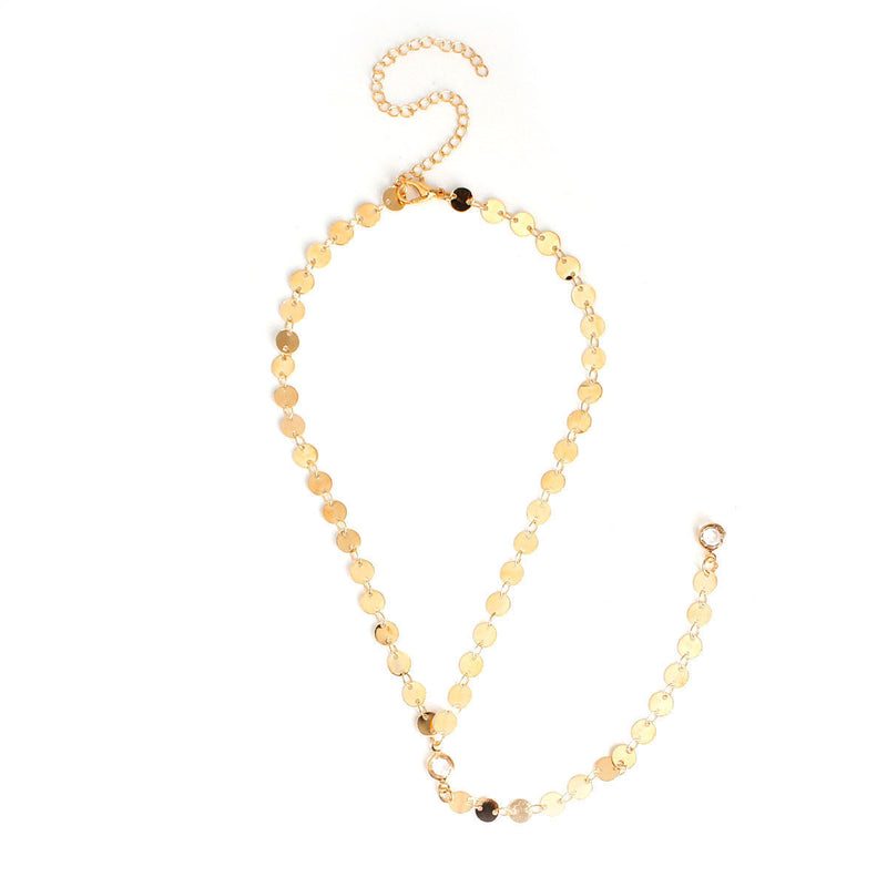 Disc Chain Necklace for Women