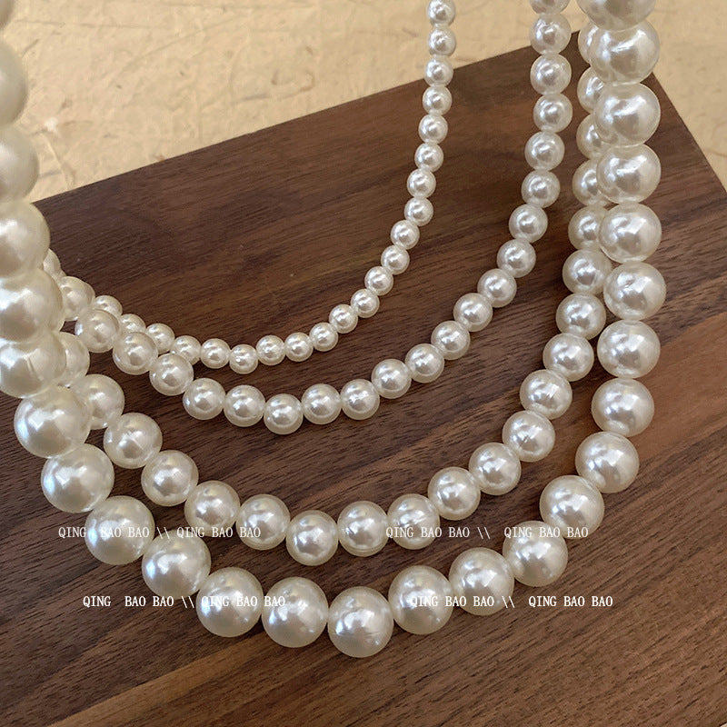 Vintage 6-18MM Chain Pearl Necklace Wholesale