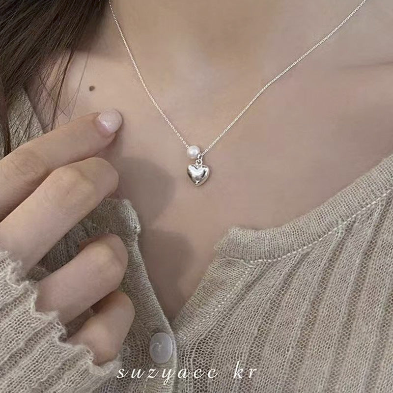 Pearl Love Pendant Necklace