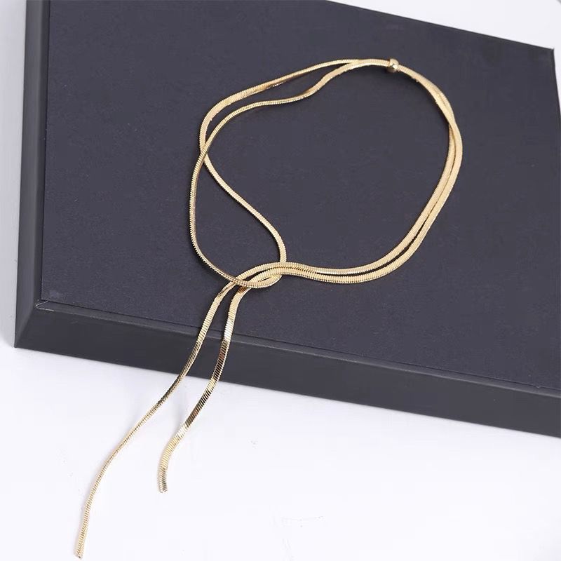 Long Pull Tassel Sweater Chain Simple Necklace