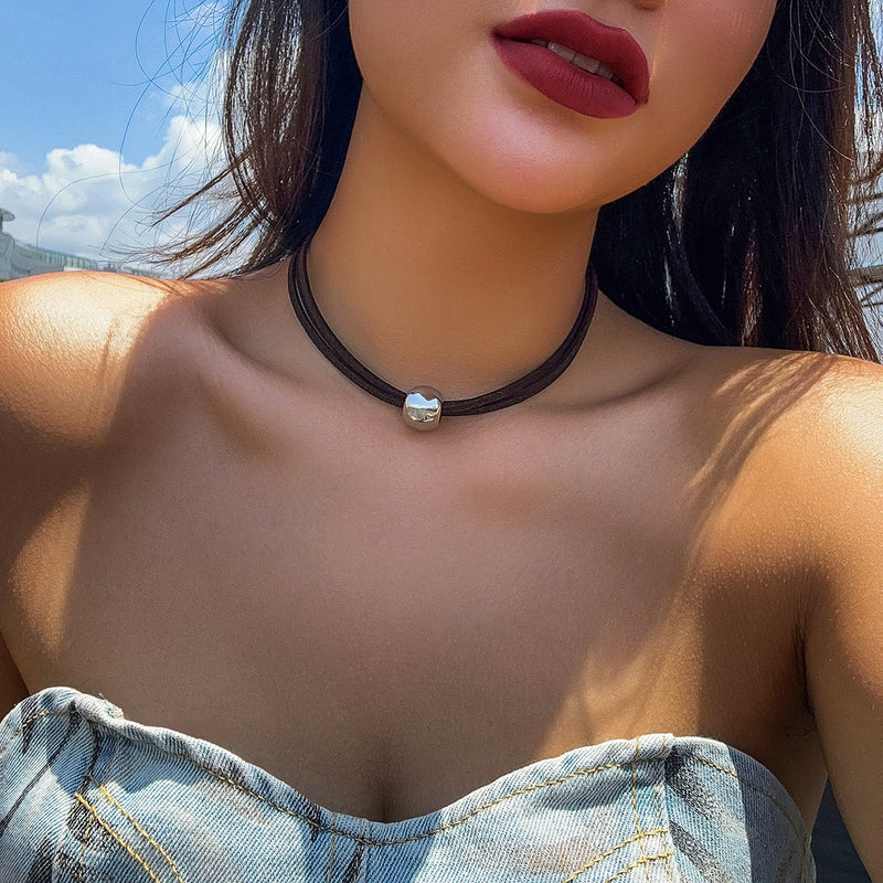 short bead string jewelry necklace