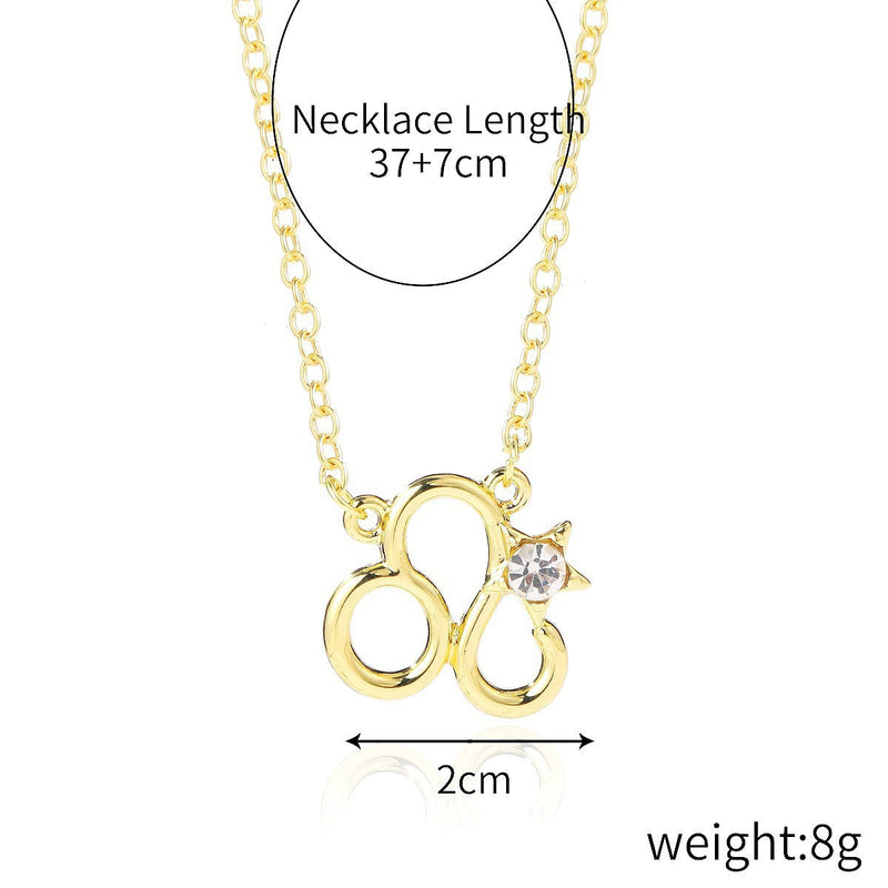 Custom 12 Zodiac Necklace Horoscope Necklace