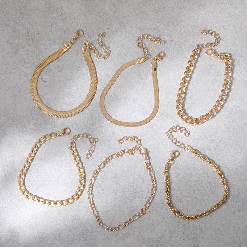 Custom Flat Snake Cuban Chain Jewelry Bracelet