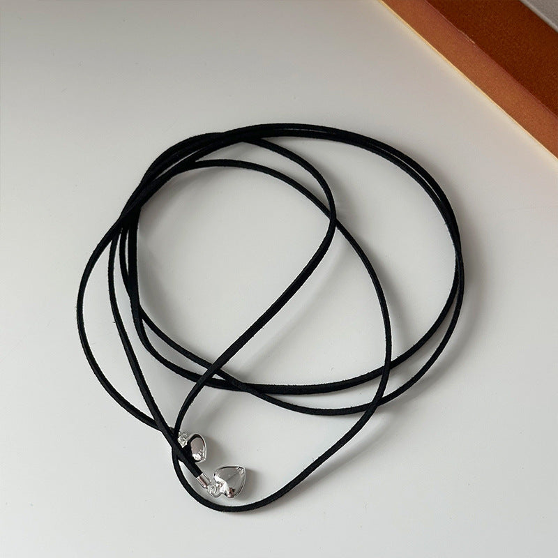 Heart Charms Pendant Free Adjustable Knot Choker