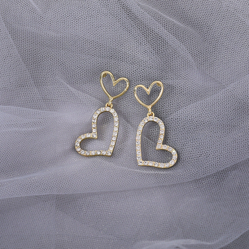 Heart Love Simple Pendant Earrings