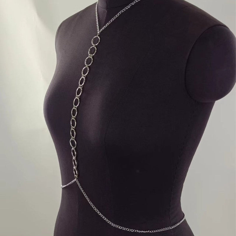 Sexy Layered Waist Chain Bikini Bra Chain Body Jewelry