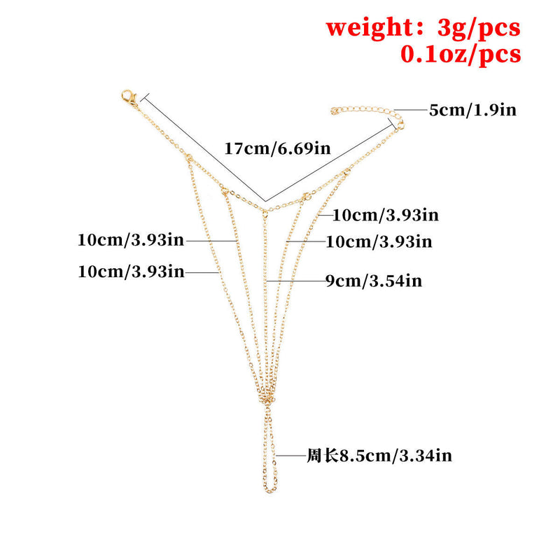 Finger Ring Slave Bracelet Jewelry for Women