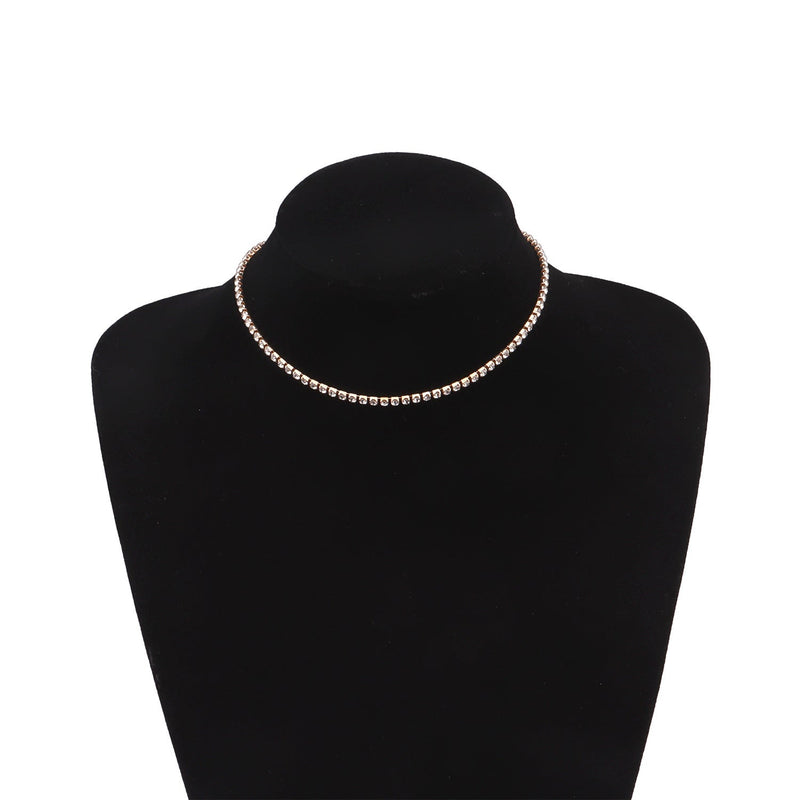 Dainty Rhinestone Tennis Chain Necklace