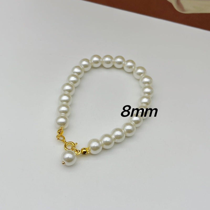 Glass Pearl Bracelet Woman Magnet Clasp