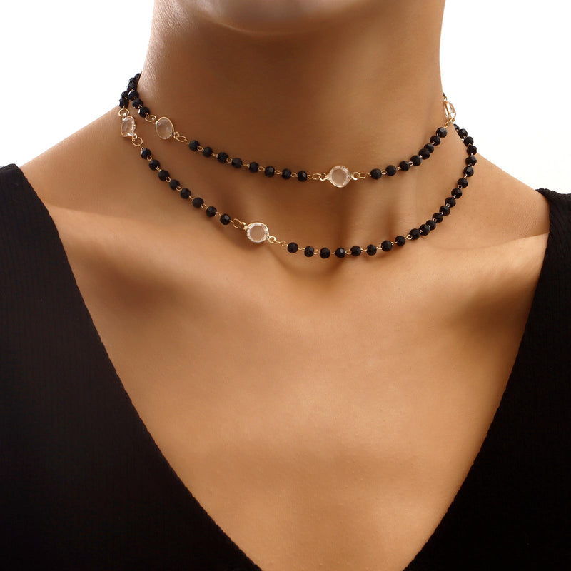 Daily Wear Black Beads Long Necklace