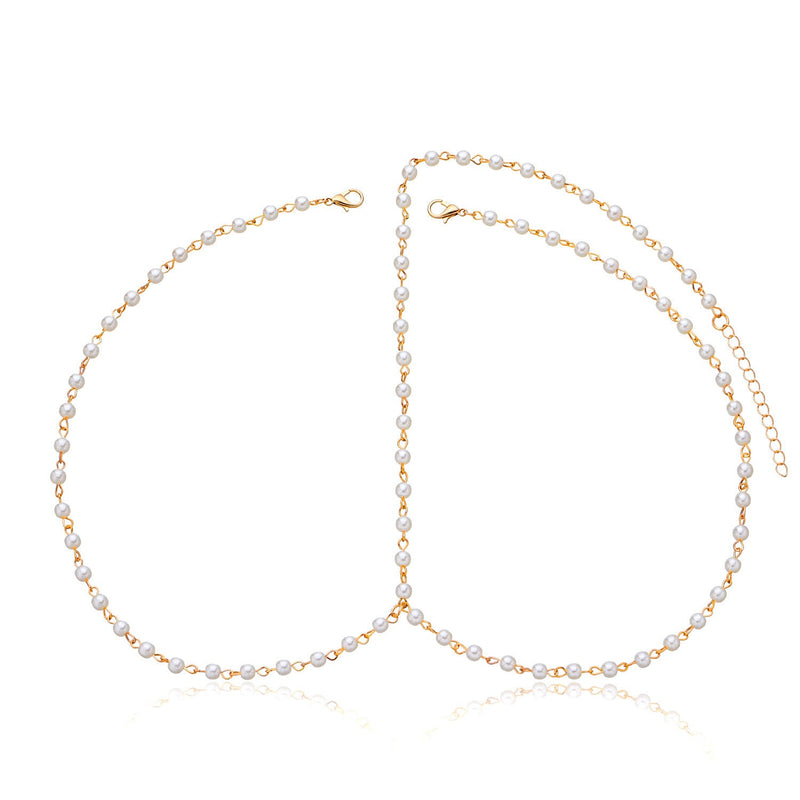 Bohemian Pearl Fashion Bridal Hair Chain