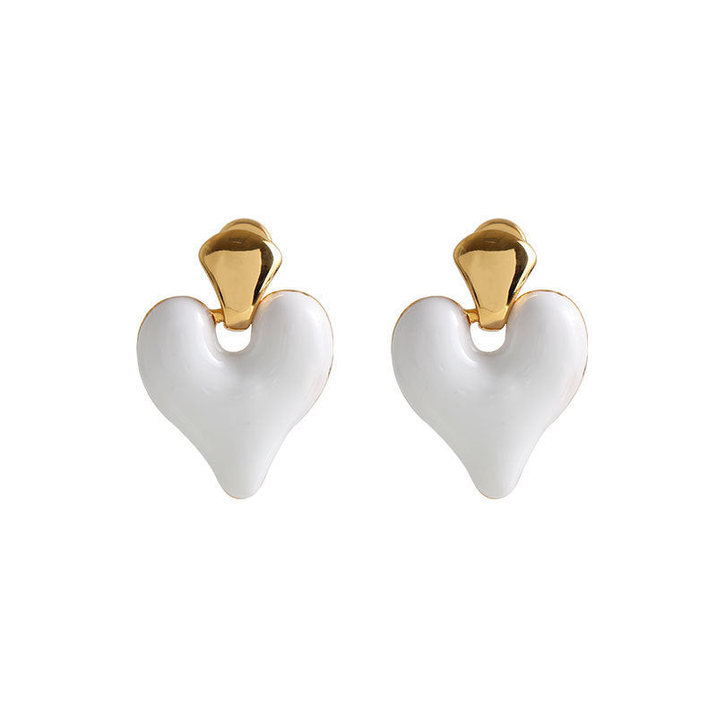 Love Heart Dangle Earrings