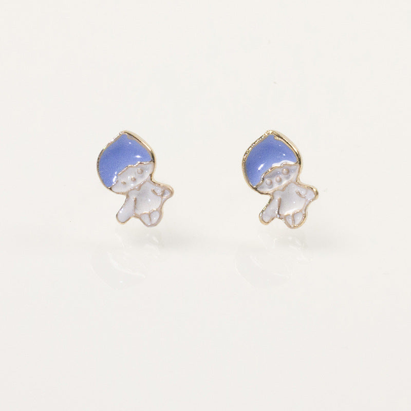 Enamel Kid Boy Earring