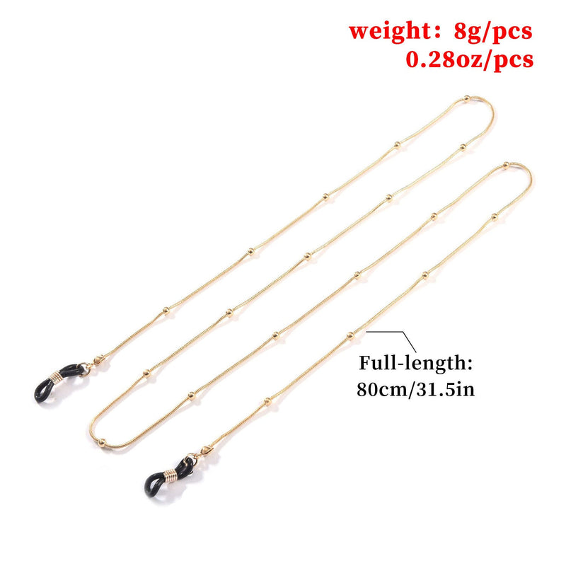 Woman Metal Masking Chains Sunglasses Elegant Glasses Accessories