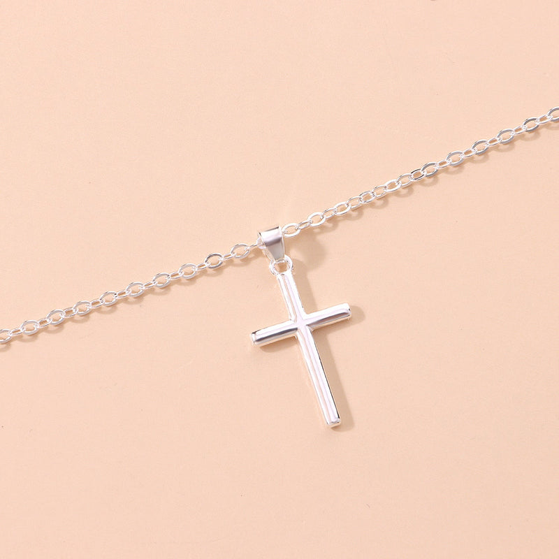 Cross Pendants Long Chain Necklace