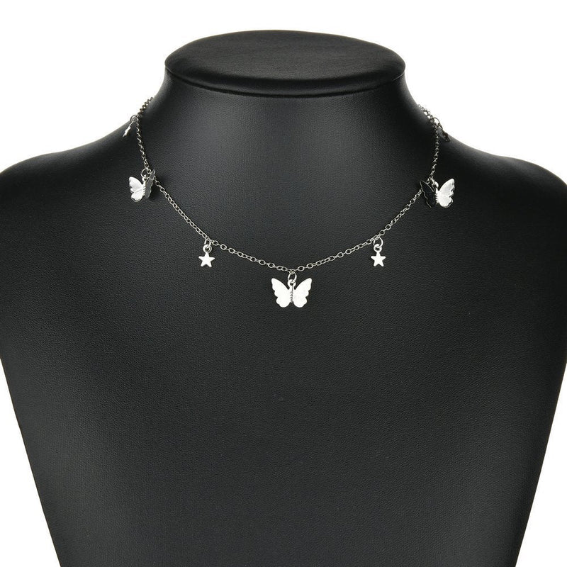 Butterfly Pendant Necklace for Women