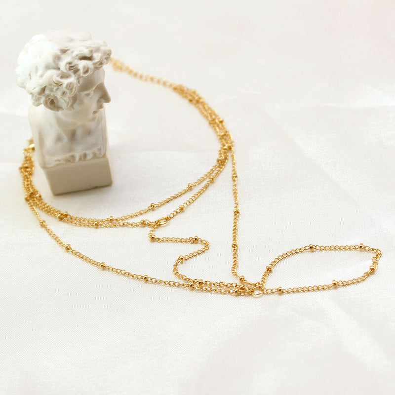 Multi-Layered Bead Chain Bracelets for Women