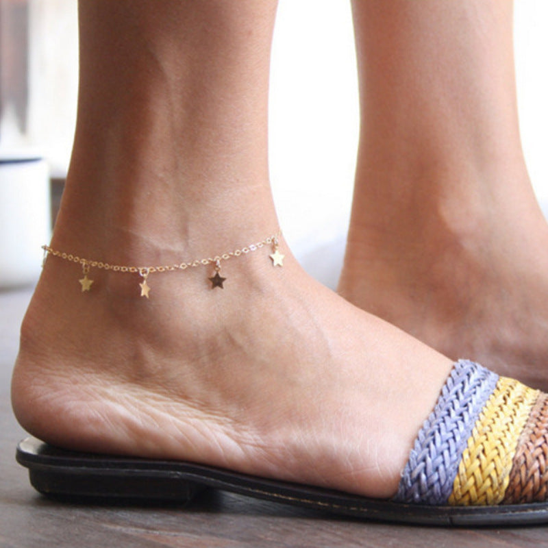 Star Chain Ankle Bracelet