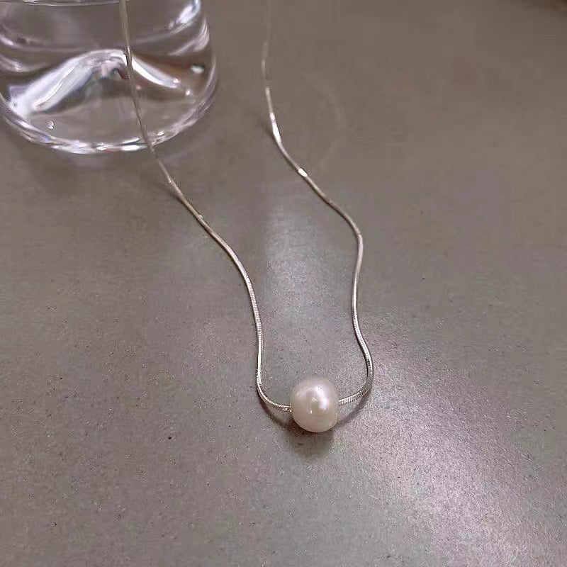 Pearl Pendant Necklace Female Single Pearl