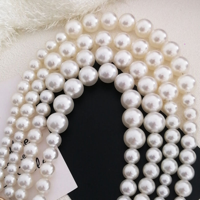 Large Pearl Beaded Chain Shoulder Strap Bag Cute Accessories