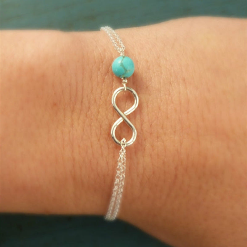 Infinity Double Link Chain Bracelet