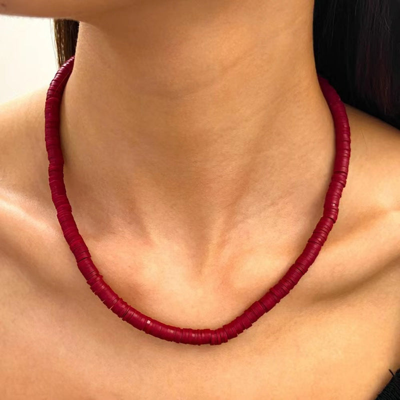 Polymer Clay Beads Necklace