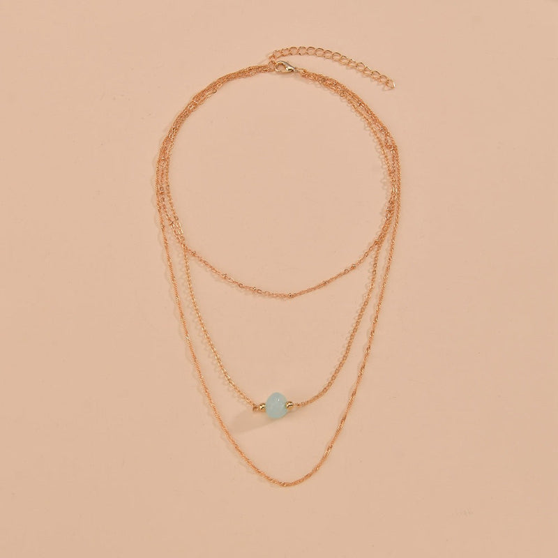 Nature Stone Choker Chain Necklaces