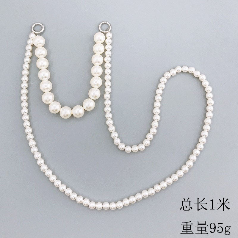 Phone Lanyard Long Crossbody Necklace Chain Pearl Straps Keychain