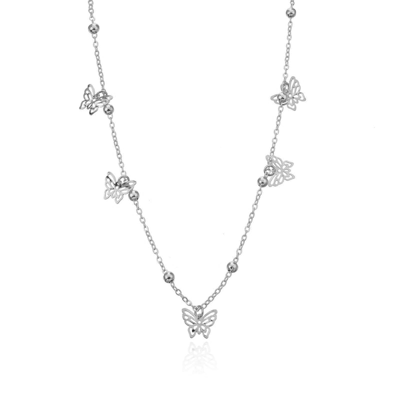 Multilayer Butterfly Pendant Necklaces