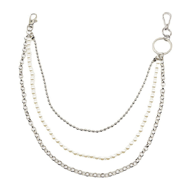 Punk Style Multi-Layer Pearl Waist Chain