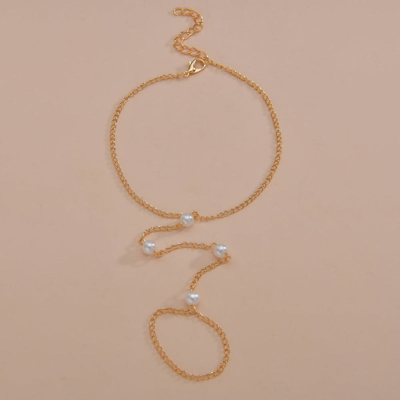 Summer Beach Style Alloy Mittens Anklet Jewelry