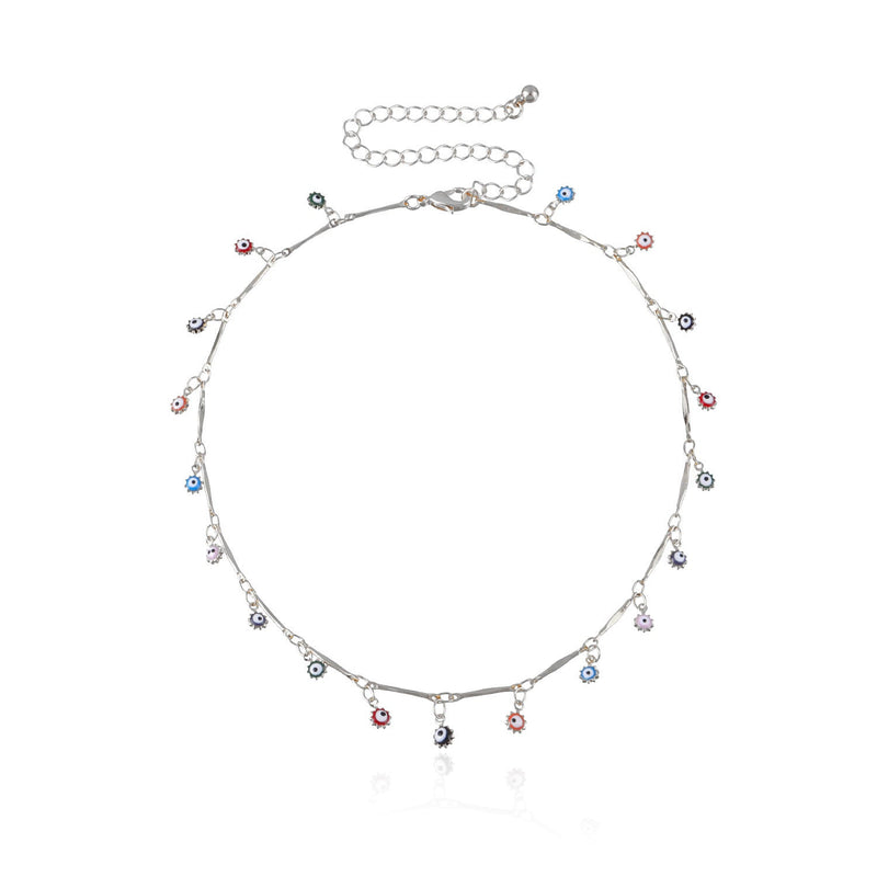 Colorful Bead Chain Necklace