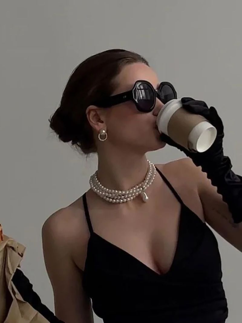 Multilayer Necklace Simple Pearl Choker Elegance Bridal Wedding Jewelry