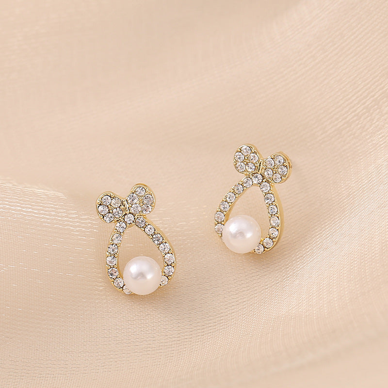 Fashion Jewelry Cute Bow Geometric Earrings