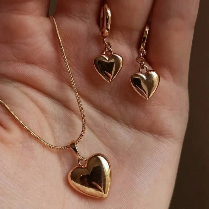 Sexy love Heart Necklace Set