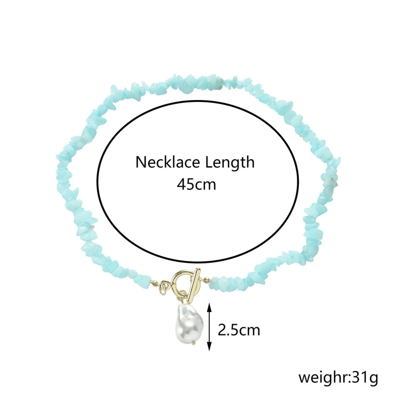 Natural Stone Bead Necklace