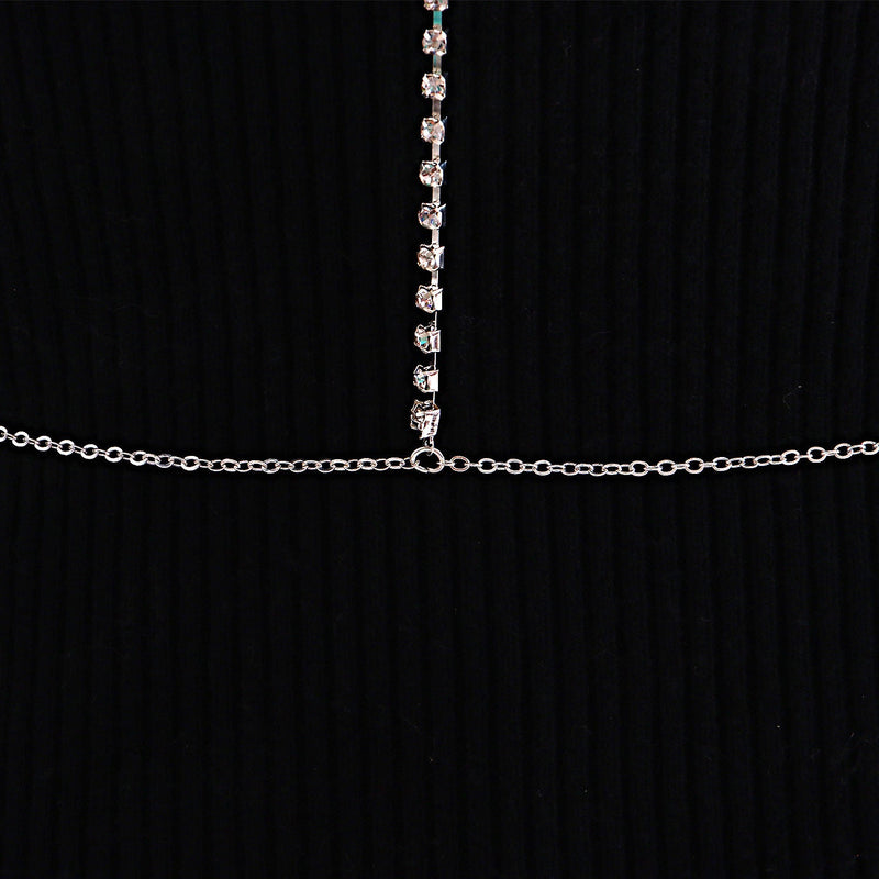 Bra Chain Sexy Cross Rhinestone Body Chain