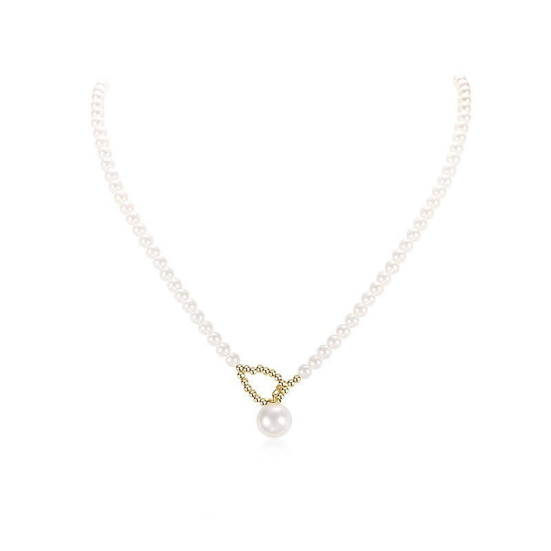 Pearl Choker Necklace Glass Pearls Jewelry Women Wedding Accessories