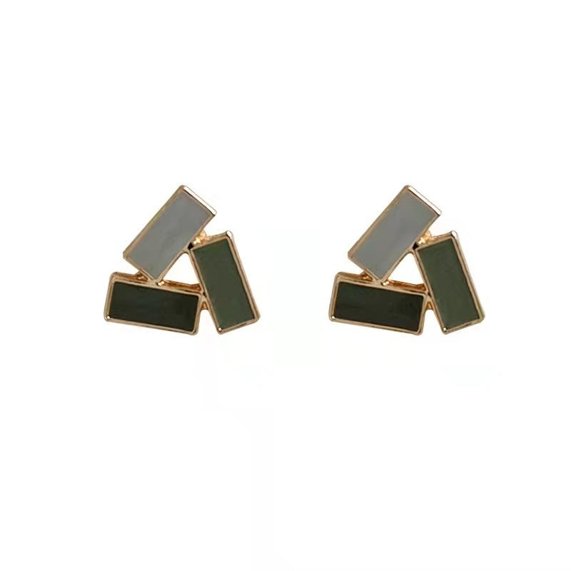 Geometric Triangle Earrings