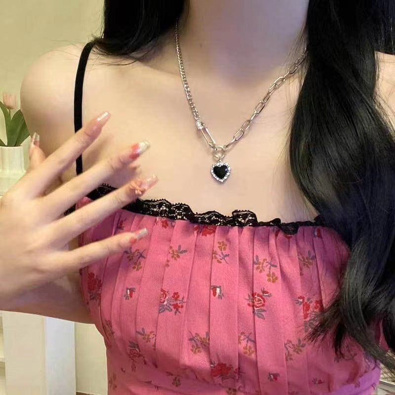 Tiny Heart Pendant Necklace for Women