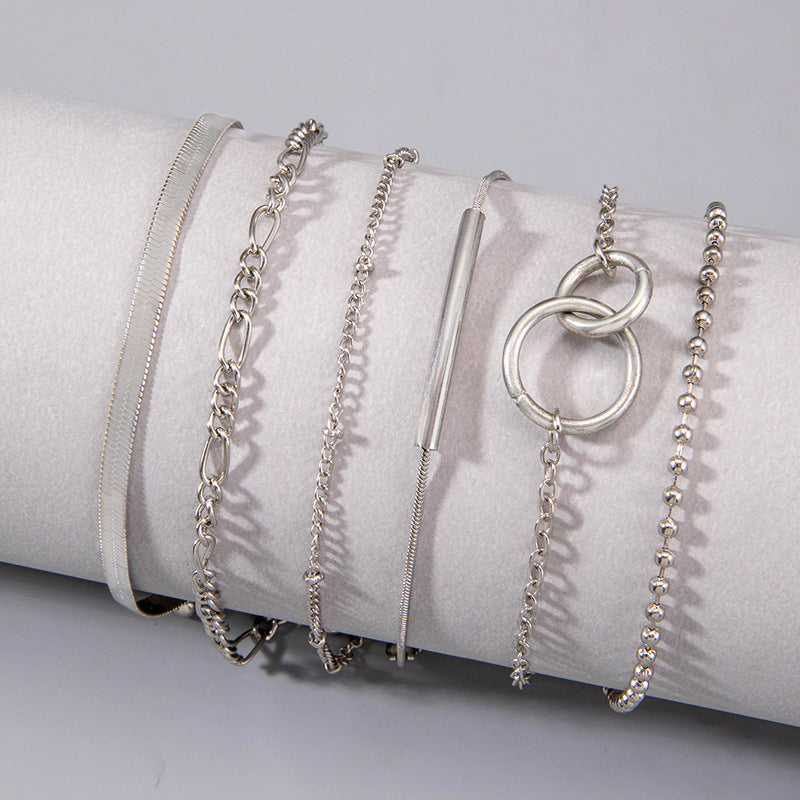 Double Layer Chain Anklet Bracelet for Women