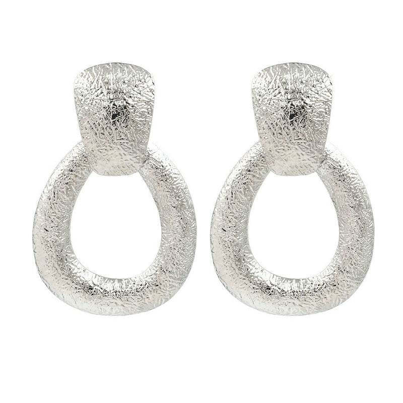 Geometric Water Drop Dangle Earrings