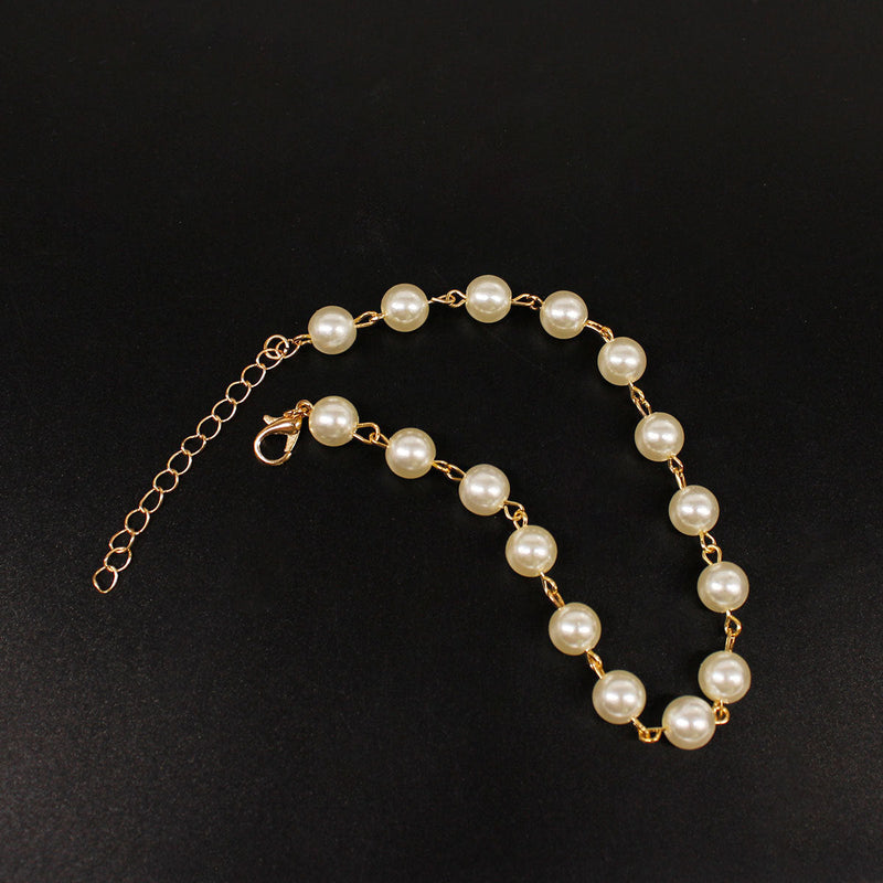 Pearl Beaded Foot Bracelet