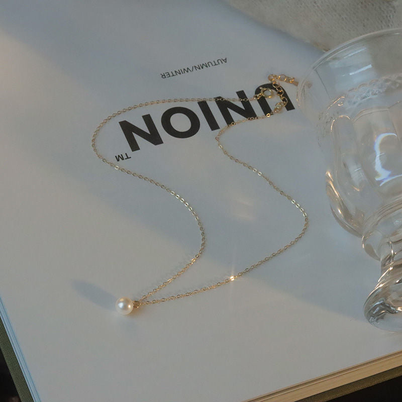 Double Layer Wearing Pearl Necklace Female